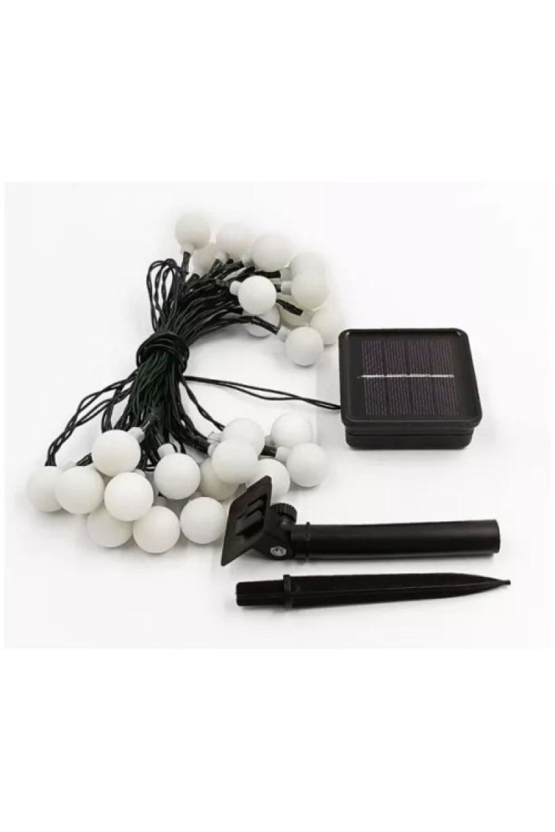 Solar 5m 28 LED Top Gün Işığı Siyah Kablolu