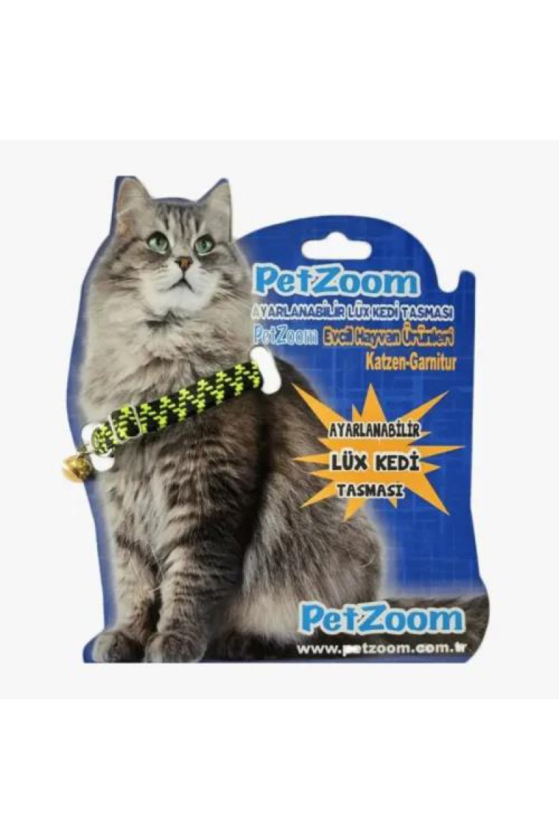 PetZoom Ayarlanabilir Lüks Kedi Tasması
