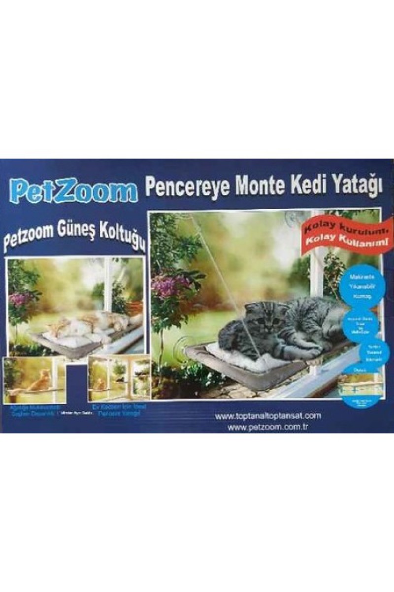 Vantuzlu Kedi Pencere Yatağı