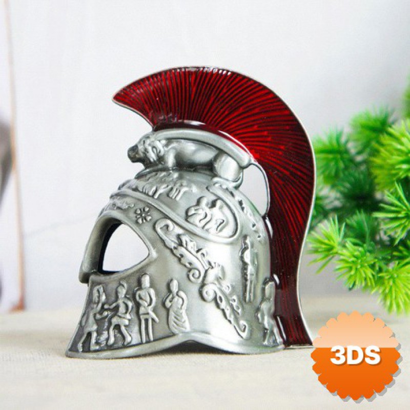 Metal Dekoratif Şövalye Miğferi