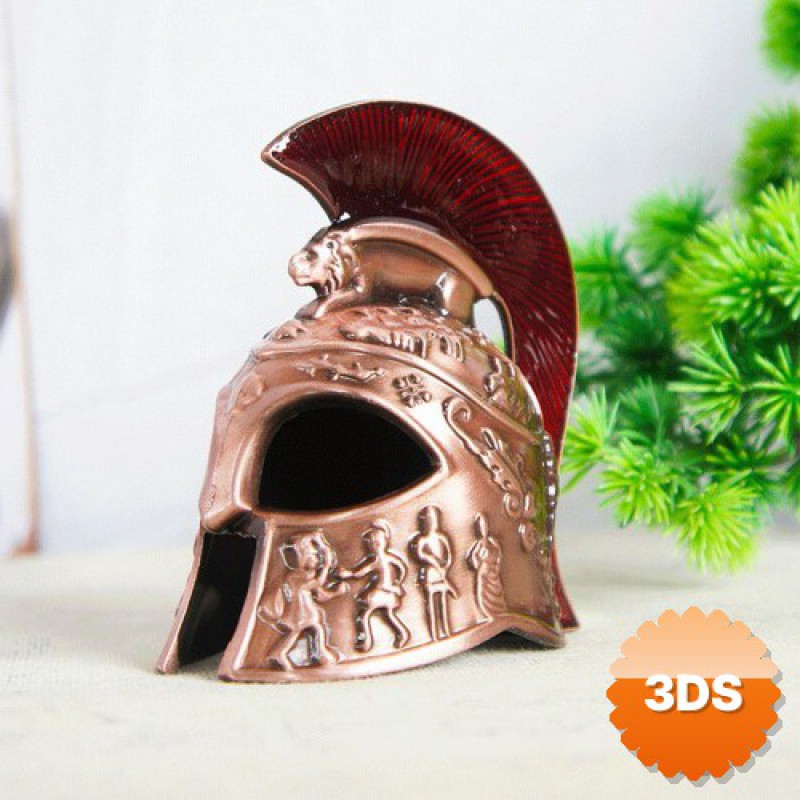Metal Dekoratif Şövalye Miğferi