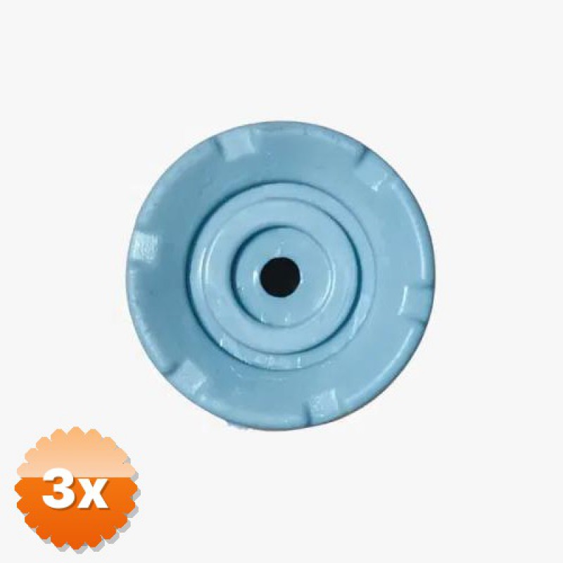 3 Adet Baston Lastiği, 22 mm Kauçuk Kaymaz Uç