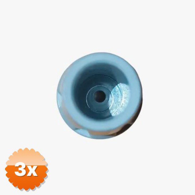 3 Adet Baston Lastiği, 22 mm Kauçuk Kaymaz Uç