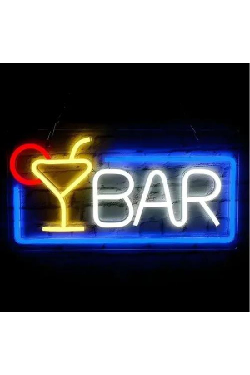 BAR Yazılı Neon LED Işık