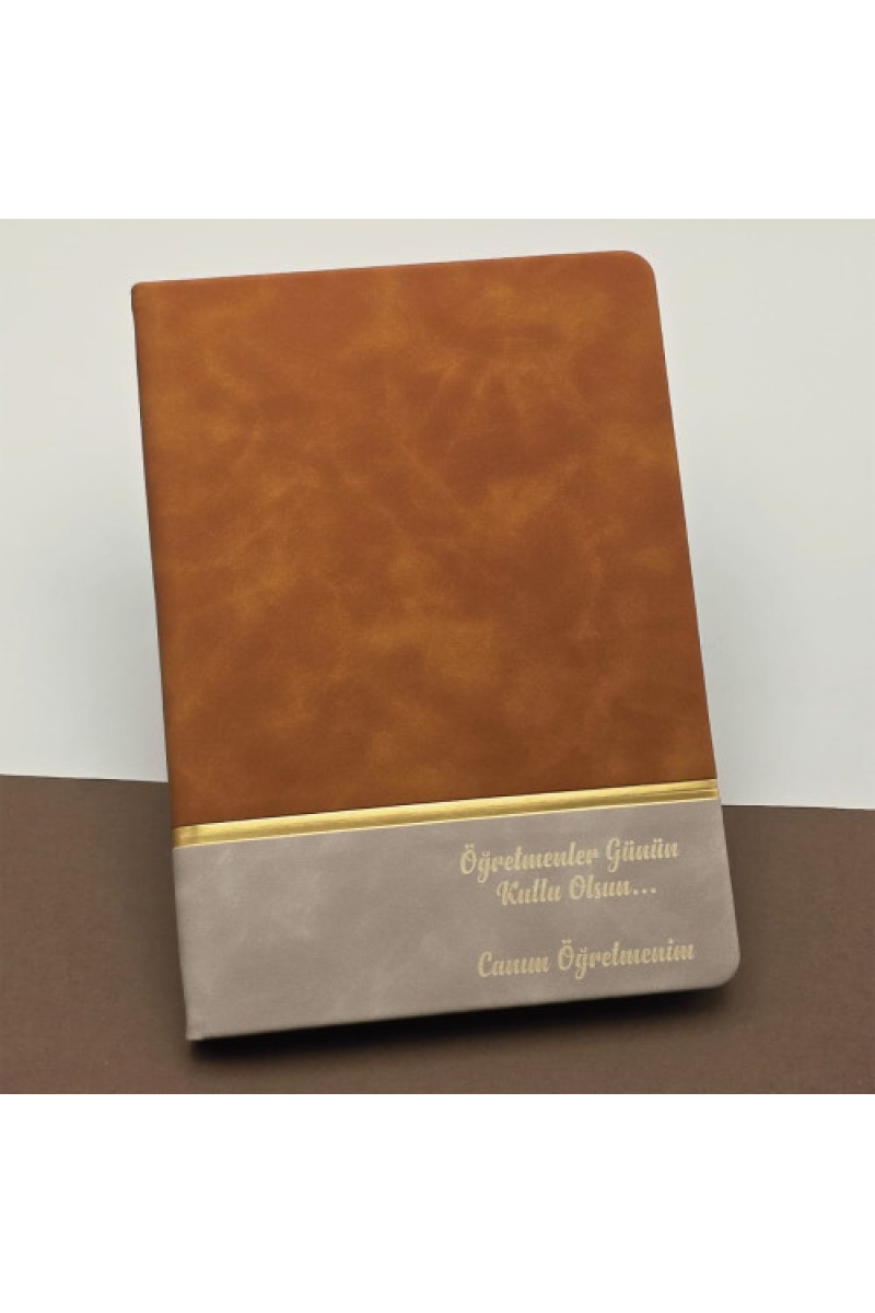 Öğretmenler Günü Hediyesi Defter, Termo Deri 96 Yaprak Çizgili
