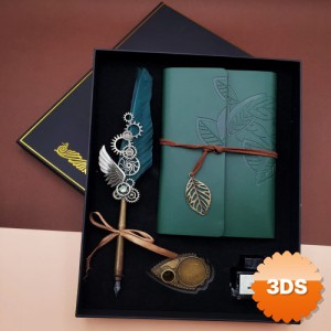 Mürekkepli Divit Kalem Ve Defter Set