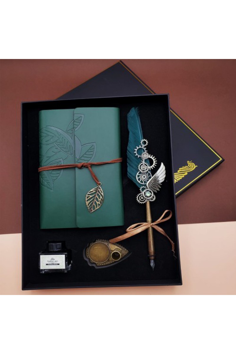 Mürekkepli Divit Kalem Ve Defter Set
