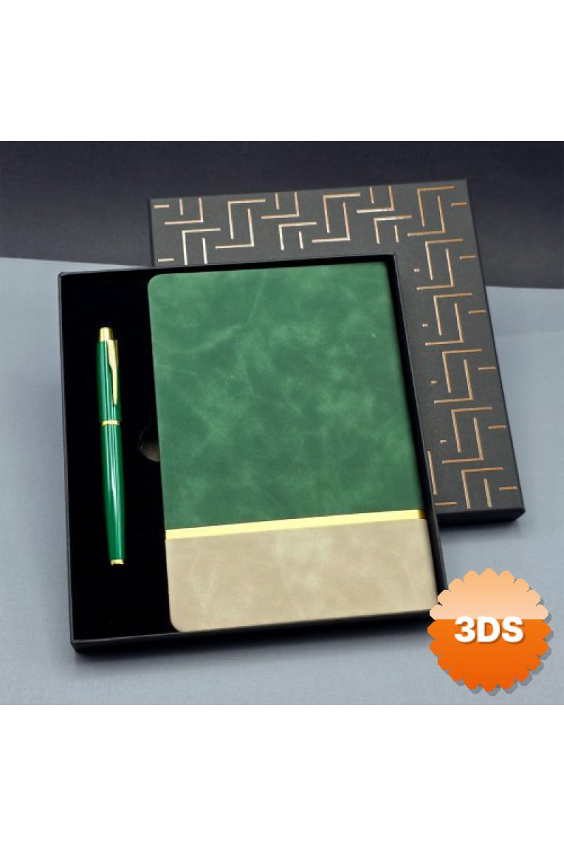 Soft Tarihsiz Deri Defter Kalem Seti