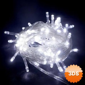 10 metre 100 LED Boncuk Lamba Beyaz Işık