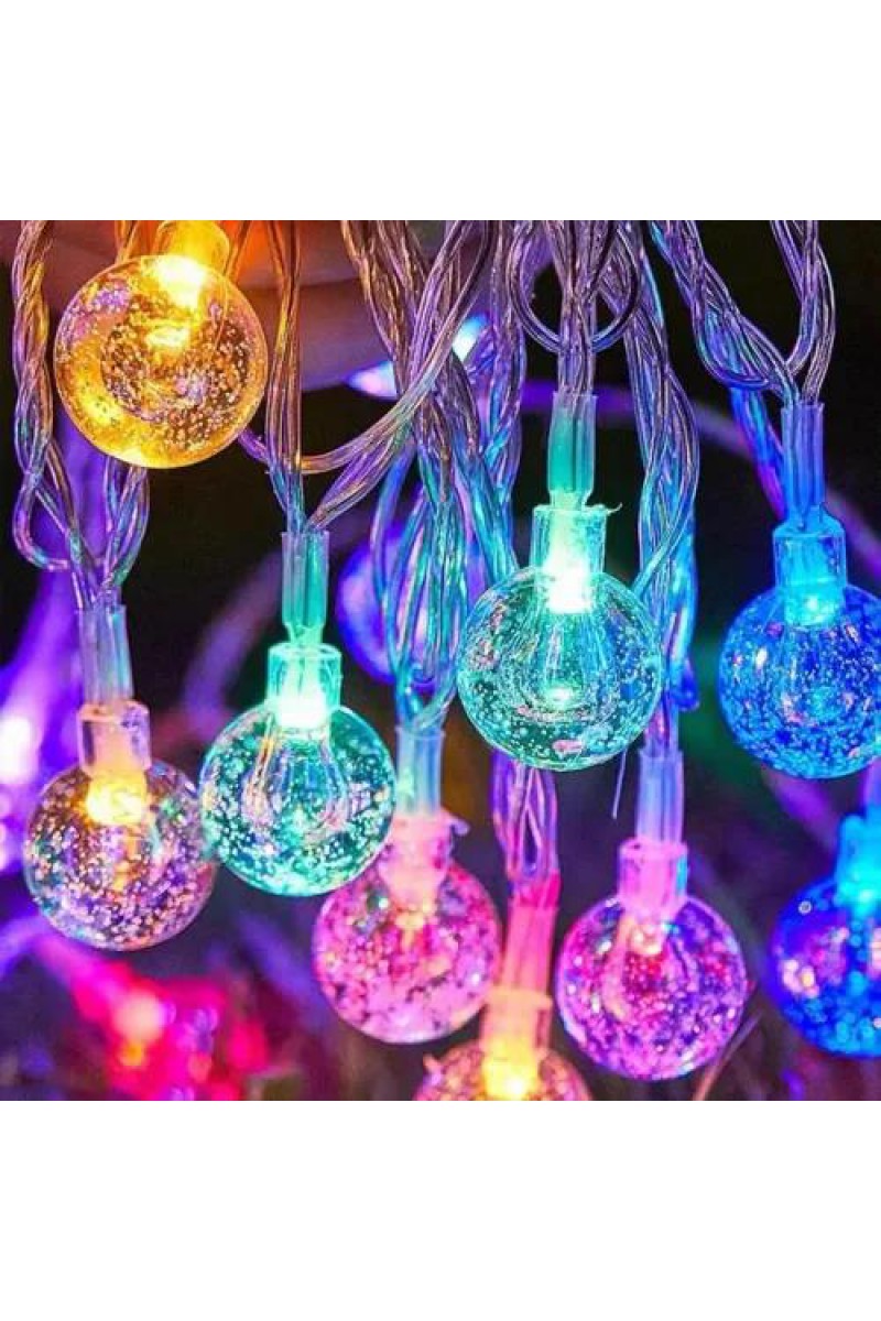 3m 20 LED Kristal Top RGB Pilli