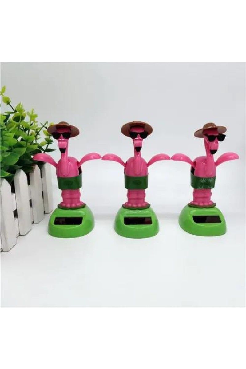 Güneş Enerjili Solar Sallanan Flamingo Figürü