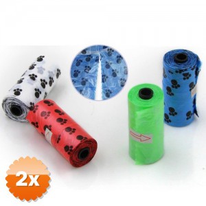 2 Paket Köpek Dışkı Toplama Poşeti (4'lü Rulo)