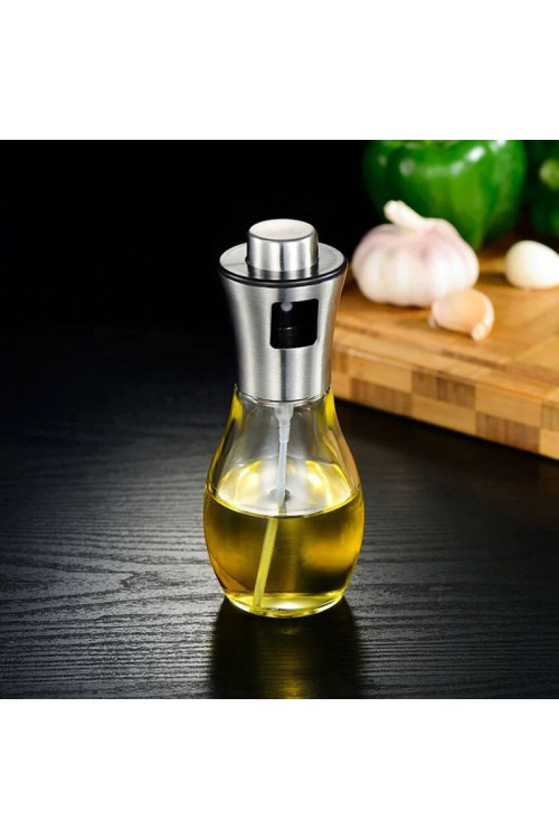 Paslanmaz Çelik Başlıklı Cam Sprey Yağdanlık 100 ml