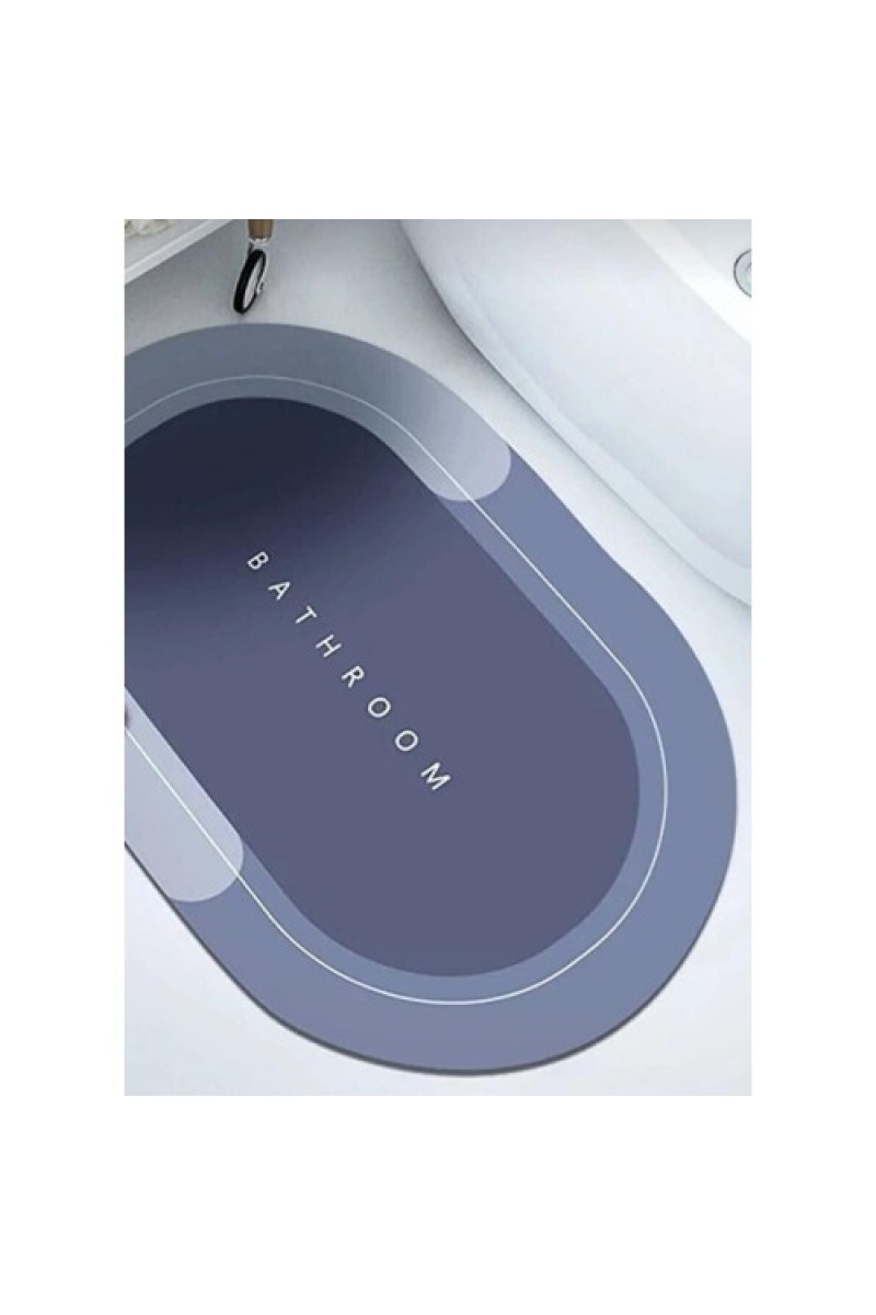 Süper Su Emici Kaymaz Tabanlı Nappa Banyo Paspası 40x60 cm