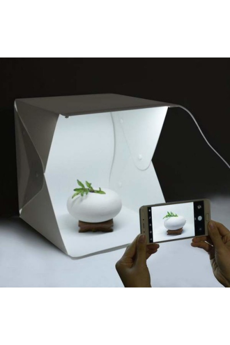 Mini Ürün Çekim Çadırı – Led Işıklı Fotoğraf Stüdyosu (23x24 cm)