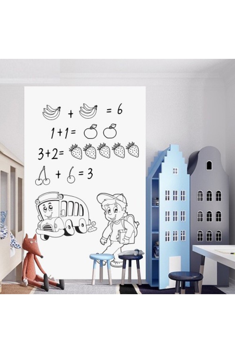 Yapışkanlı Beyaz Yazı Tahtası Sticker Rulo 45x200 cm