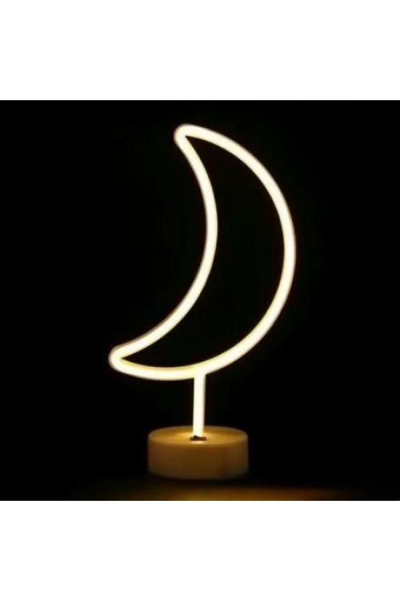 Neon Kaktüs Masa Lambası Pil ve Usb Destekli
