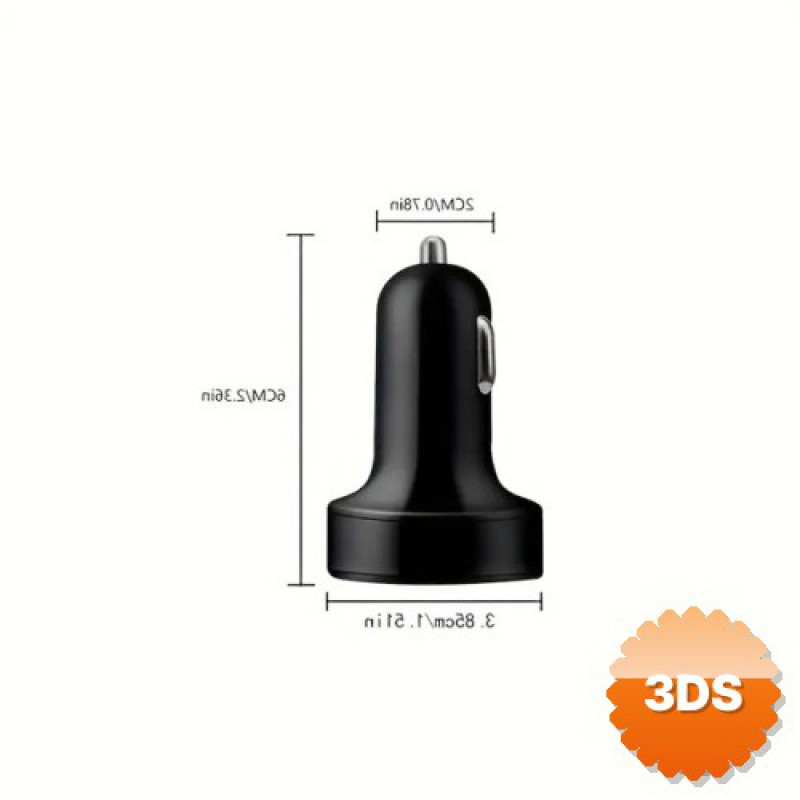 6 Portlu Hızlı Araç Şarj Cihazı 4 USB + 2 Type-C Dijital Göstergeli Oto Şarjı