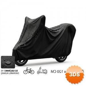 Su ve Toz Geçirmez Motosiklet Scooter Koruma Brandası 180x120 cm