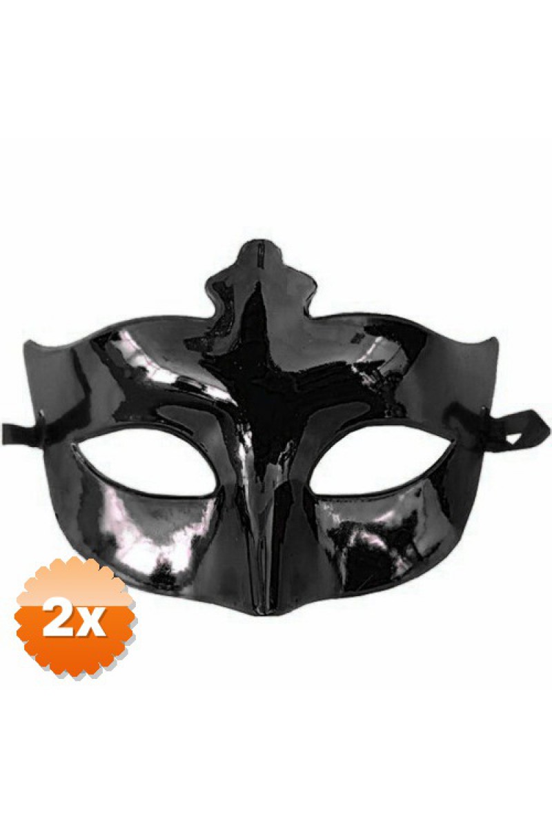 Siyaah Renk Masquerade Venedik Balo Maskesi
