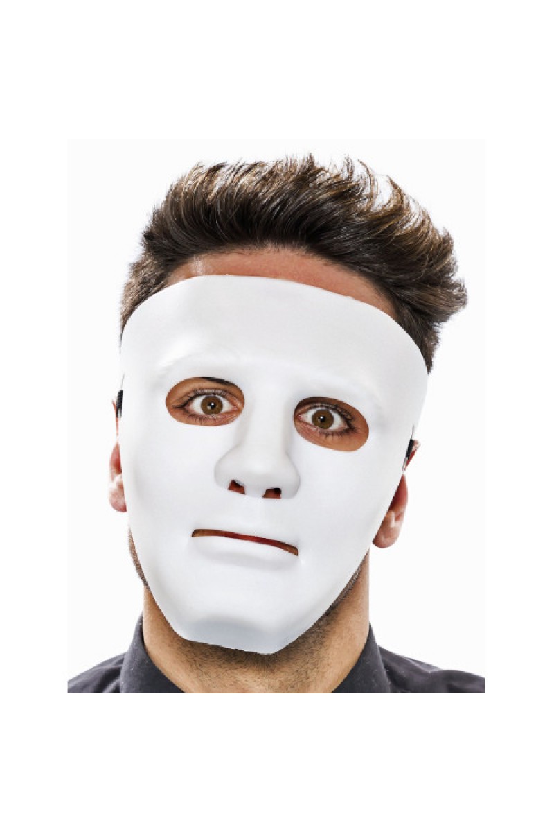 Beyaz Renk Hip Hop Anonim Jabbawockeez Dans Maskesi 18x19 cm