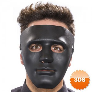 Siyah Renk Hip Hop Anonim Jabbawockeez Dans Maskesi 18x19 cm