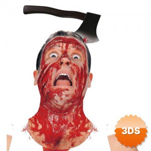 Kafaya Saplanmış Halloween Kanlı Balta Şaka Tacı