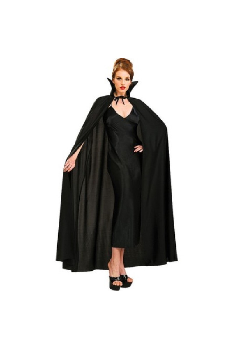 Siyaah Renk Yakalı Halloween Pelerini 120 cm