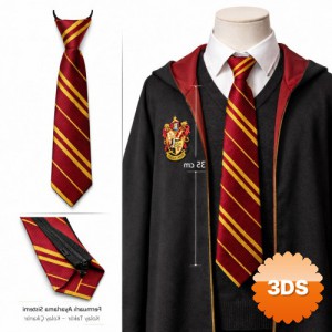 Harry Potter Gryffindor Fermuarlı Ayarlanabilir Kravat