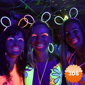 Karanlıkta Parlayan Fosforlu Glow Taç Fosforlu Renkli Taç 6 Adet