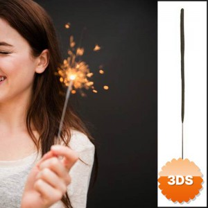 Uzun Tel Maytap 40 cm 5 Adet Pasta Kına ve Bekarlığa Veda Maytabı
