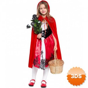 Kırmızı Başlıklı Kız Şapkalı Pelerin 90 cm