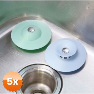 5 Adet Lavabo ve Küvet Tıkacı Süzgeçi