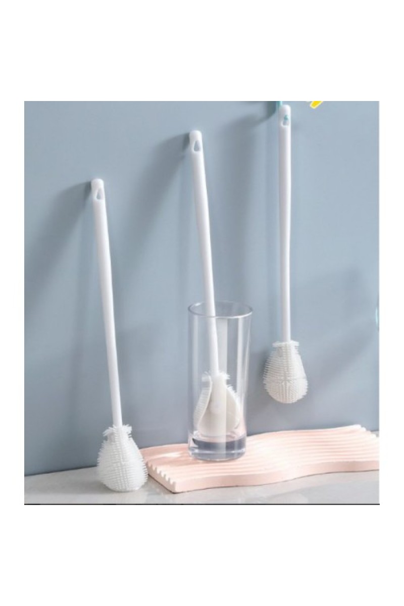 Uzun Saplı Silikon Biberon ve Kavanoz Yıkama Fırçası, 32 cm