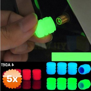5 Adet Fosforlu Sibop Kapağı Neon Işıldayan Gece Görünürlü