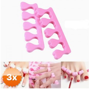 3 Adet Parmak Ayırıcı Sünger Manikür Pedikür Aparatı 5 Adet