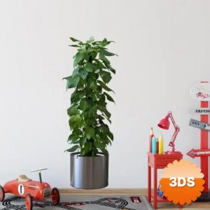 Saksılı Bitki Tasarımlı Yapışkanlı Sticker 90x30 cm MC-665