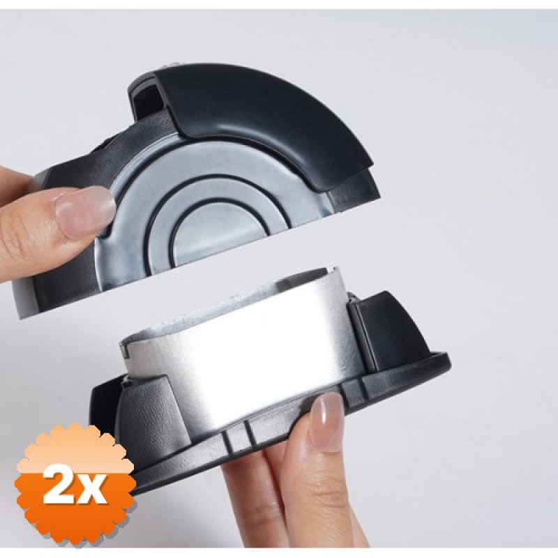 2 Adet Araç İçi Küllük Metal Hazneli Kayar Kapaklı