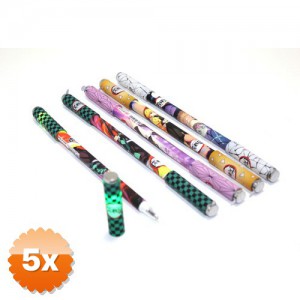5 Adet Anime Figür Tükenmez Kalem Ledli