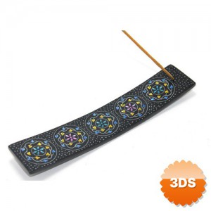 Obsidian Taşı Kayık Tütsülük (25 cm)