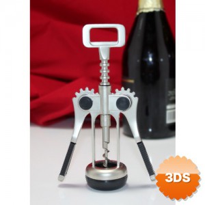 Paslanmaz Çelik Tirbuşon Açacak Şarap Açacağı (19x7 Cm)