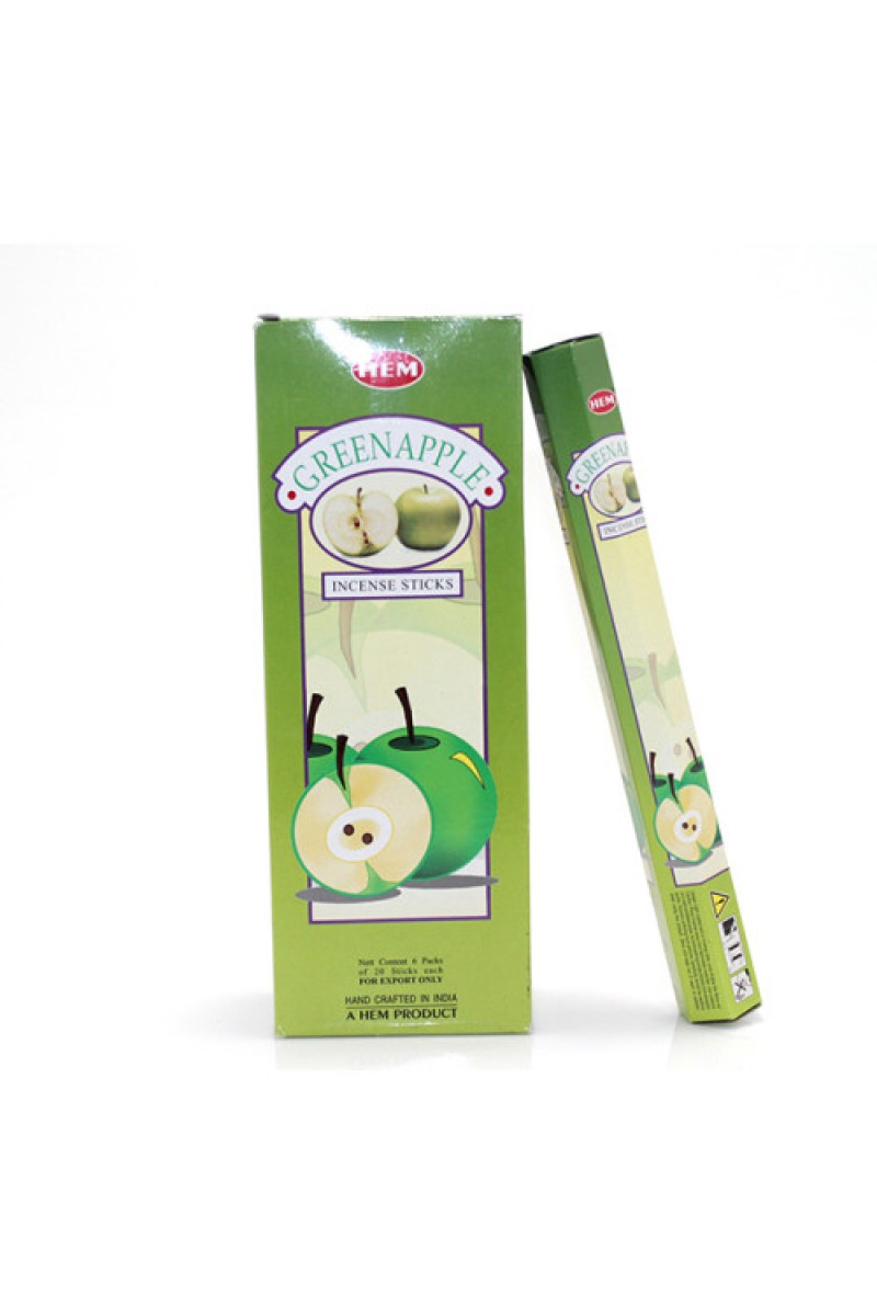 Hem Green Apple Aromalı Çubuk Tütsü, 6 Paket 120 Çubuk