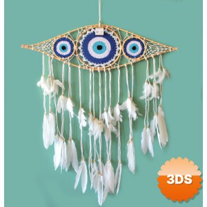 Rüya Kapanı Düş Kapanı Dream Catcher Göz Tasarımı 76x90 cm