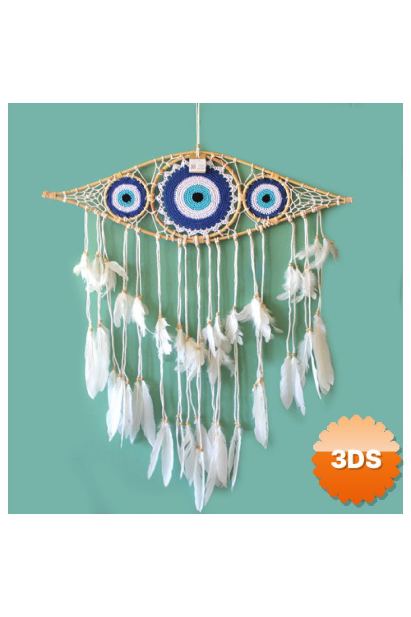 Rüya Kapanı Düş Kapanı Dream Catcher Göz Tasarımı 76x90 cm