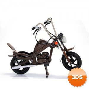 Metal Motor Dekoratif Retro Maket 27 cm