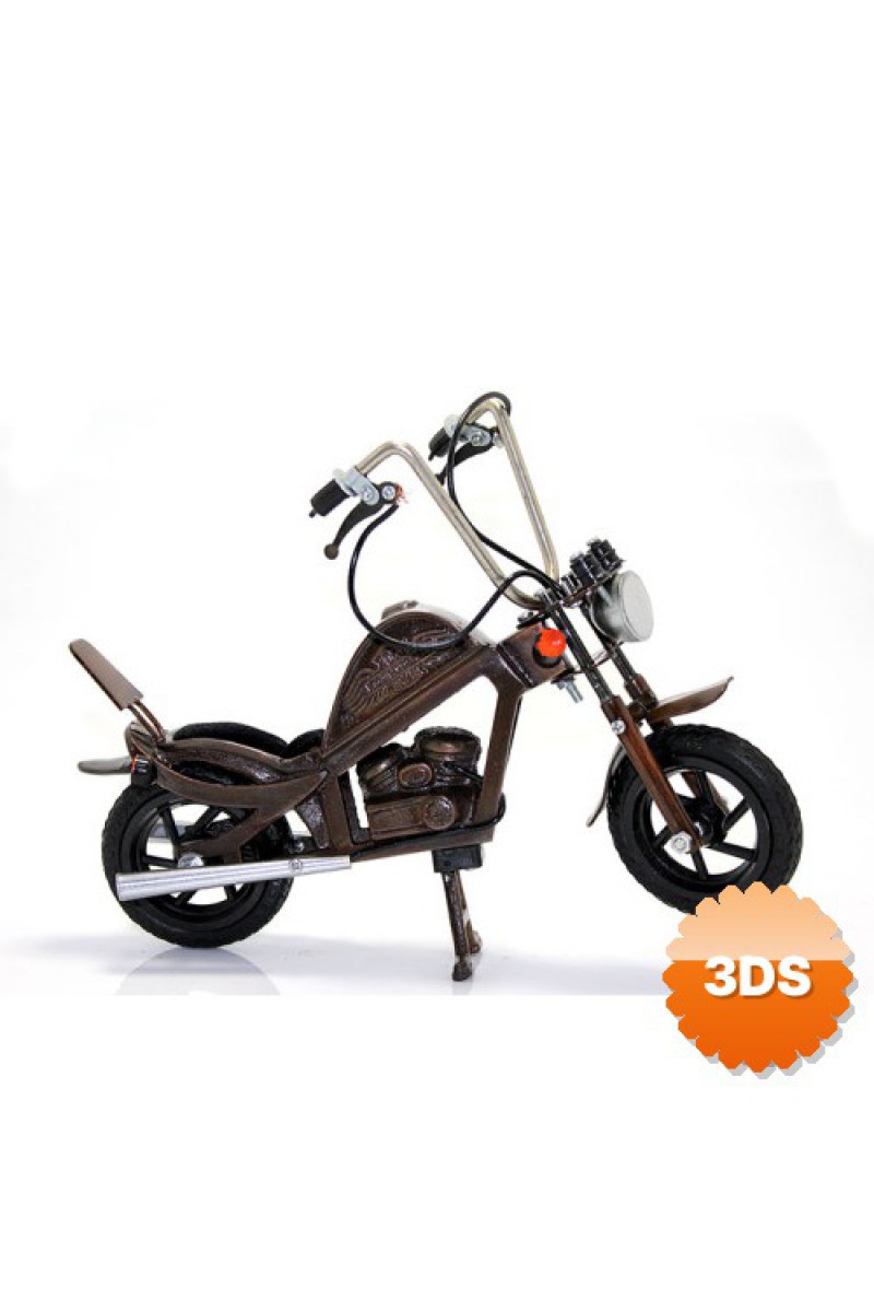 Metal Motor Dekoratif Retro Maket 27 cm