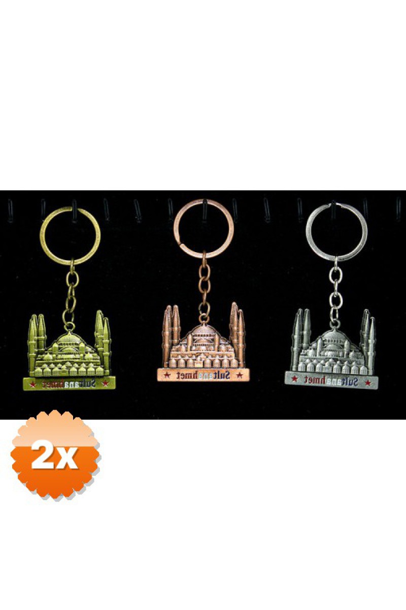 2 Adet Metal Sultanahmet Anahtarlık