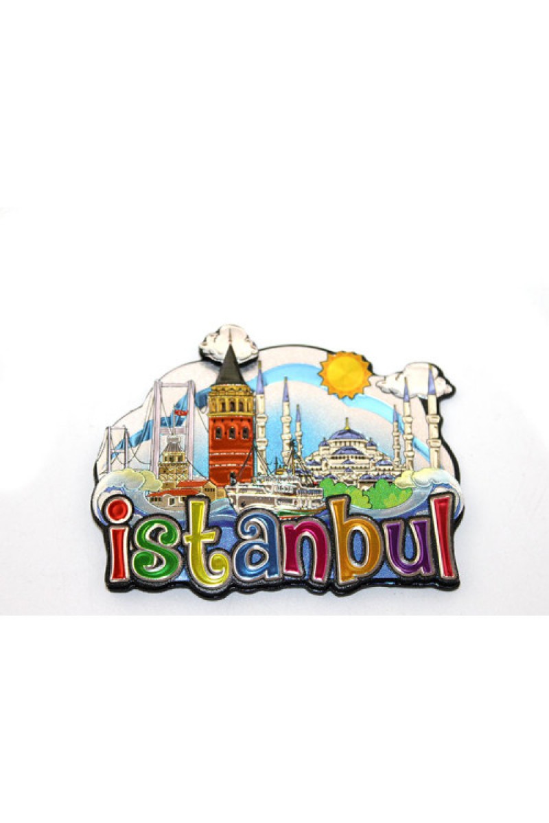 İstanbul Temalı Silikon Magnet 8x7 cm