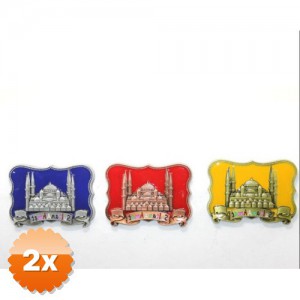2 Adet İstanbul Temalı Magnet 7x10 cm
