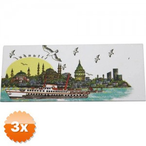 3 Adet İstanbul Temalı Magnet